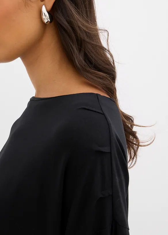 Maglia a maniche lunghe in misto viscosa, bonprix