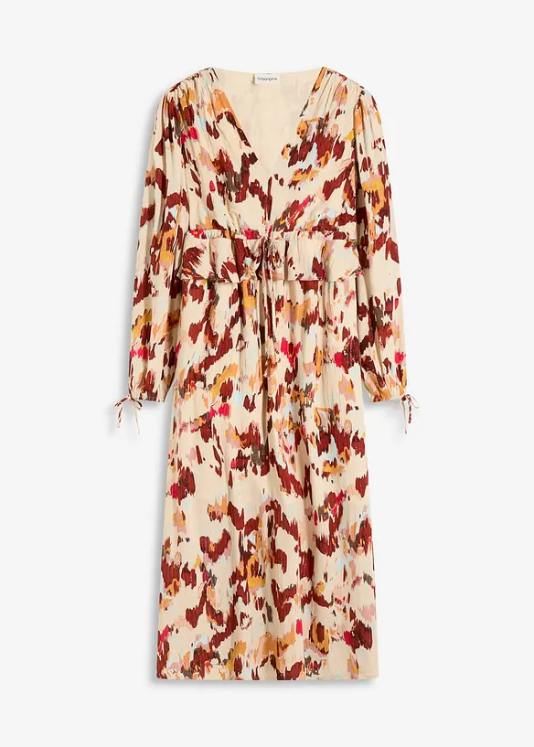 Abito midi fantasia con lurex, bonprix