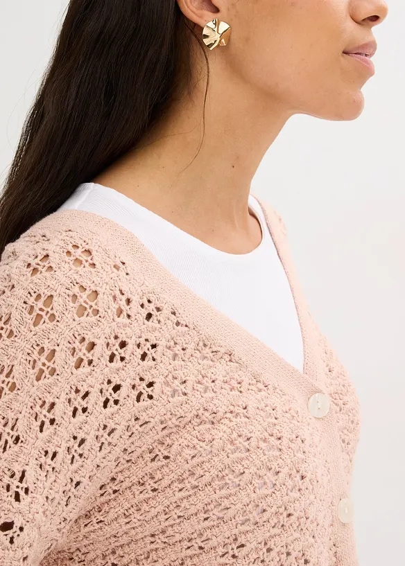 Cardigan traforato, bonprix