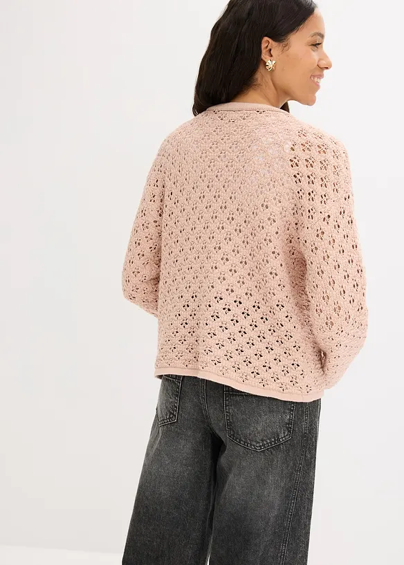 Cardigan traforato, bonprix