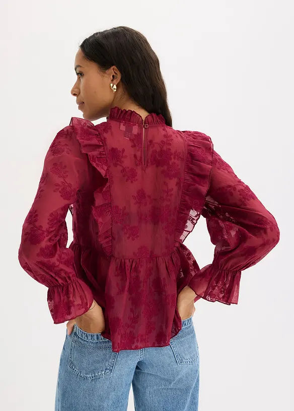 Blusa con ricami, bonprix