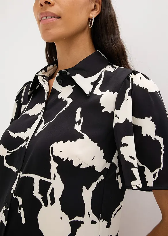 Blusa in satin fluente, bonprix