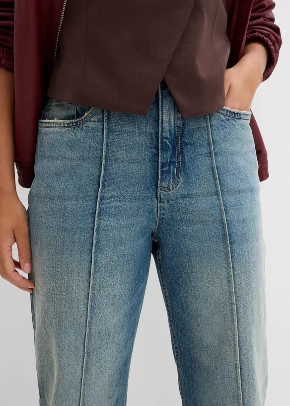 Jeans straight, vita alta, bonprix