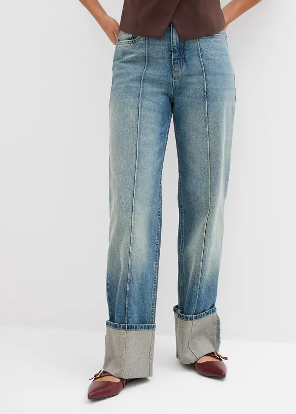 Jeans straight, vita alta, bonprix