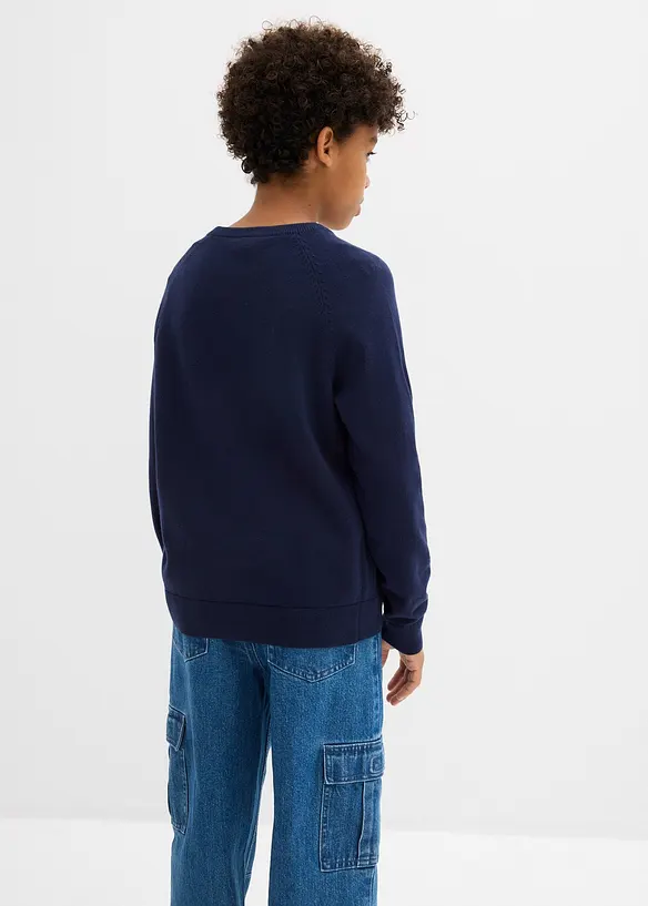 Maglione in filato fine di puro cotone, bonprix