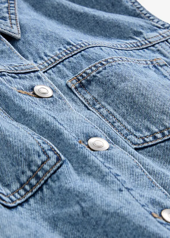 Gilet in jeans di cotone, bonprix