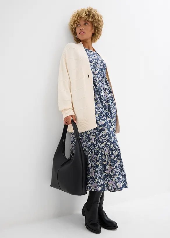 Cardigan lungo in maglia, bonprix
