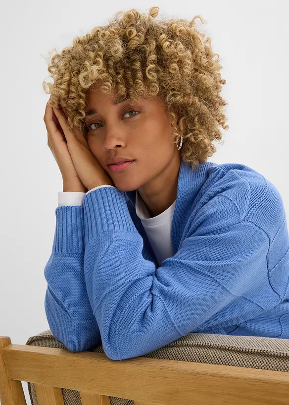 Cardigan lungo in maglia, bonprix