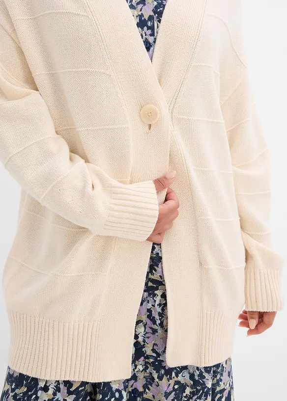 Cardigan lungo in maglia, bonprix