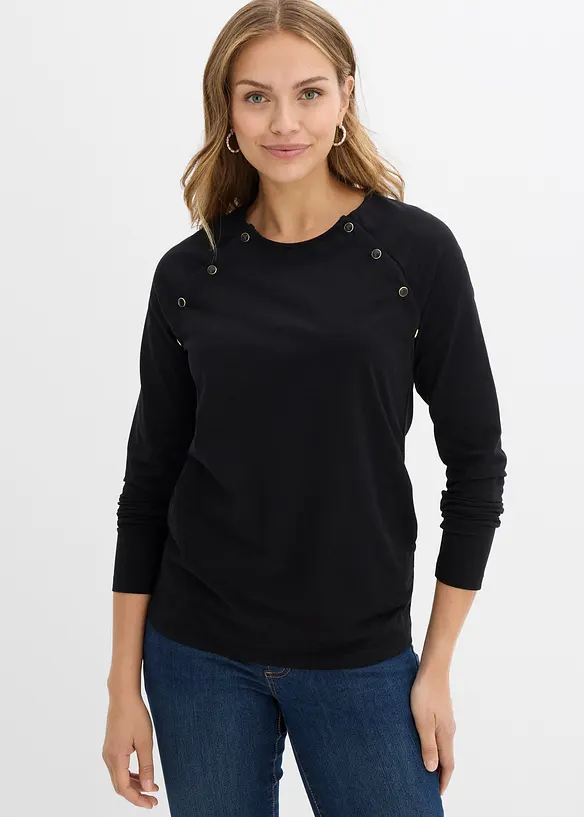 Maglia prémaman / da allattamento in cotone, bonprix