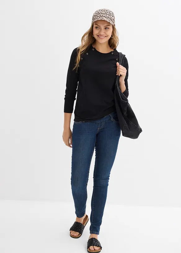 Maglia prémaman / da allattamento in cotone, bonprix