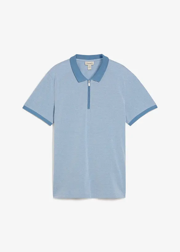 Polo in piquet con cerniera, bonprix