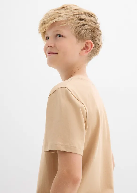 T-shirt in puro cotone biologico (pacco da 3), bonprix
