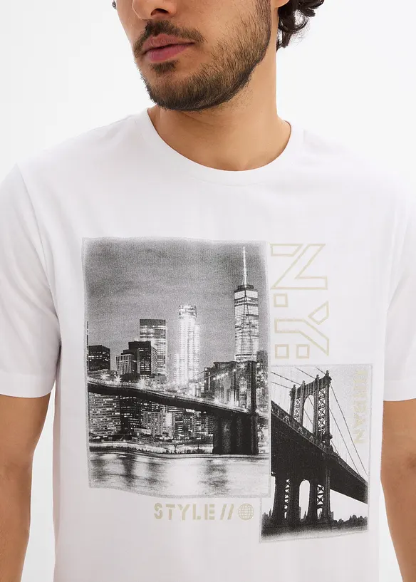 T-shirt in puro cotone biologico, bonprix