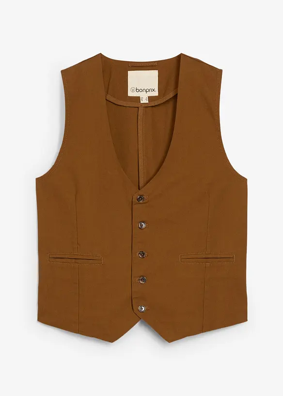 Gilet in tela di cotone, bonprix