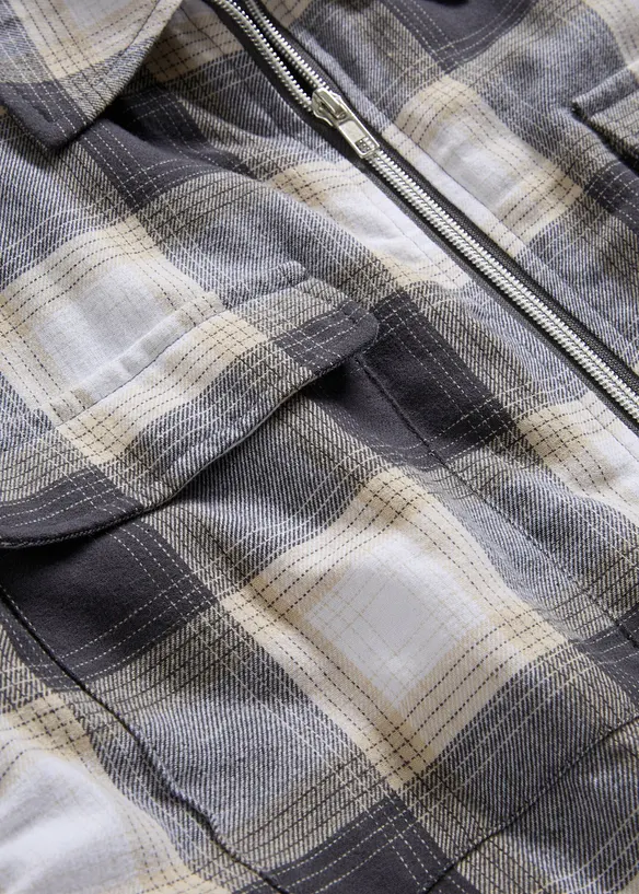 Giacca-camicia in flanella, leggermente foderata, bonprix