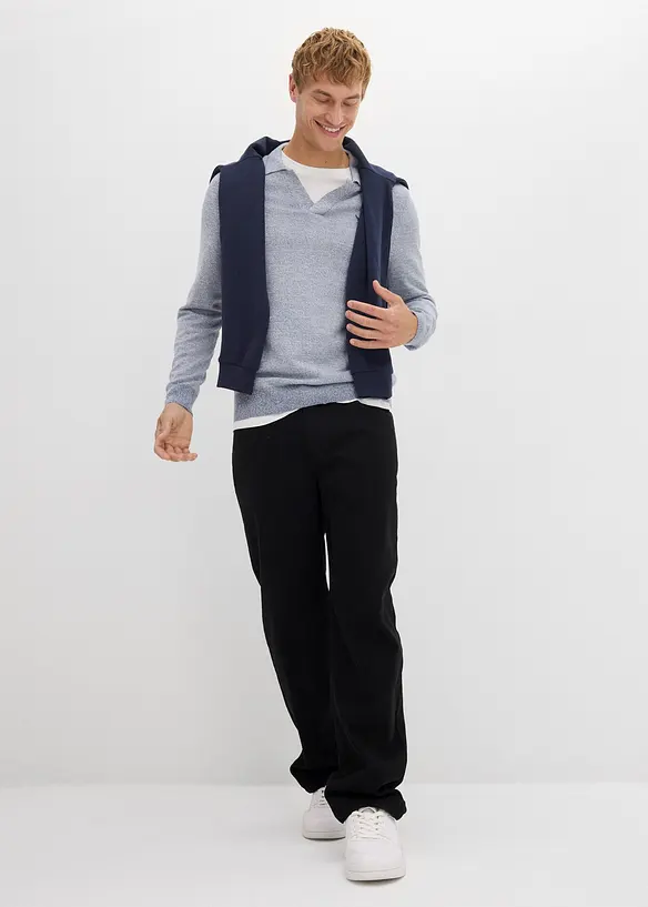 Maglione in filato fine con puro cotone, bonprix