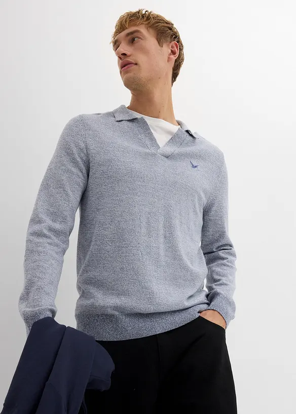 Maglione in filato fine con puro cotone, bonprix