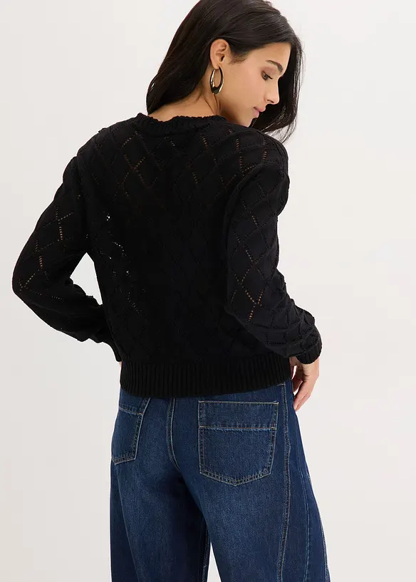 Cardigan traforato, bonprix