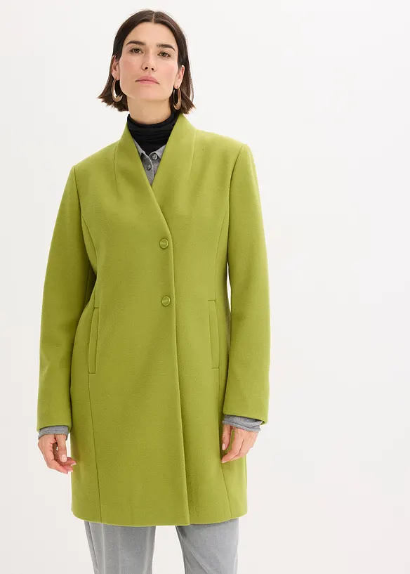 Cappotto corto in simil lana, bonprix