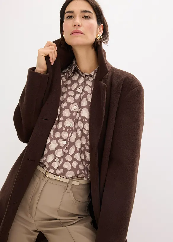 Cappotto corto in simil lana, bonprix