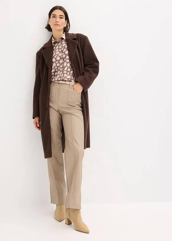 Cappotto corto in simil lana, bonprix