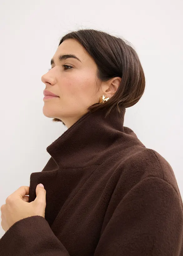 Cappotto corto in simil lana, bonprix