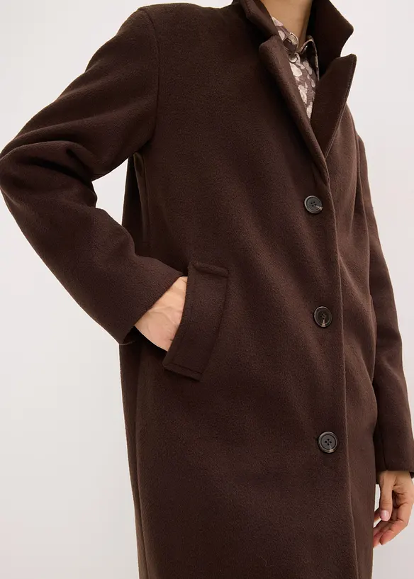 Cappotto corto in simil lana, bonprix