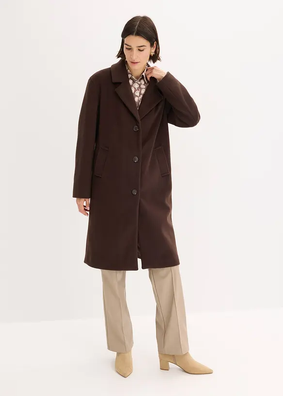 Cappotto corto in simil lana, bonprix