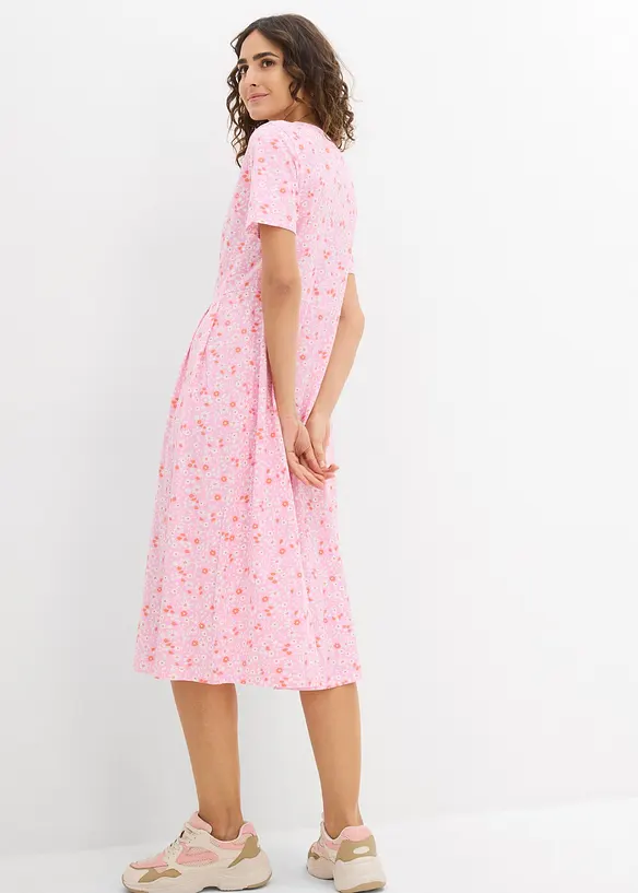 Abito midi in jersey di cotone, bonprix