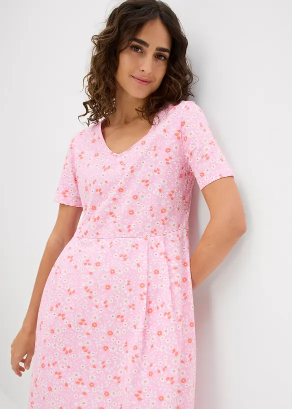 Abito midi in jersey di cotone, bonprix