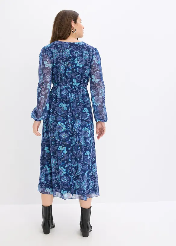 Abito midi in mesh, bonprix