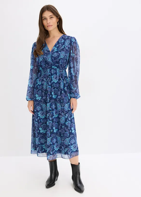 Abito midi in mesh, bonprix