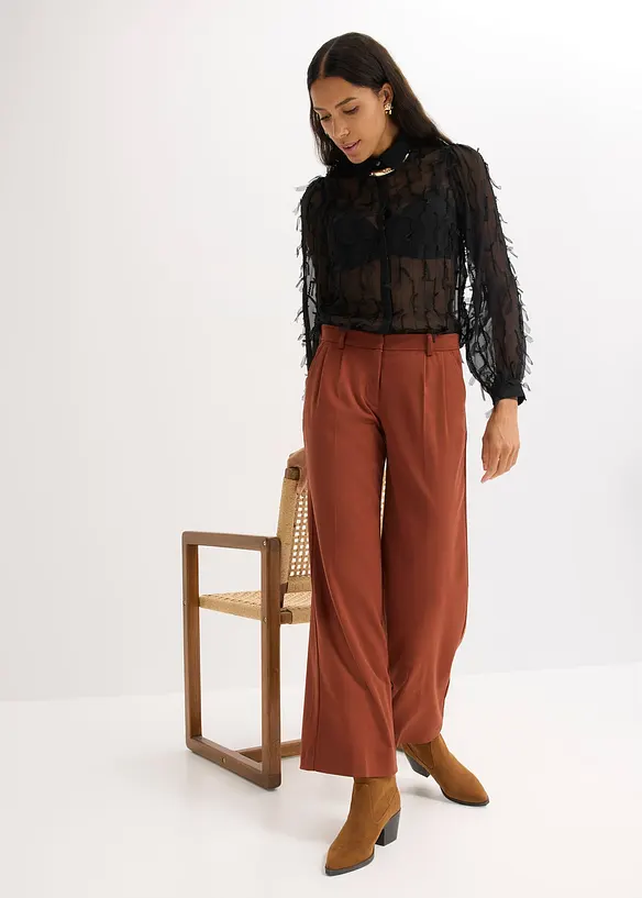 Blusa con lavorazione a frange, bonprix