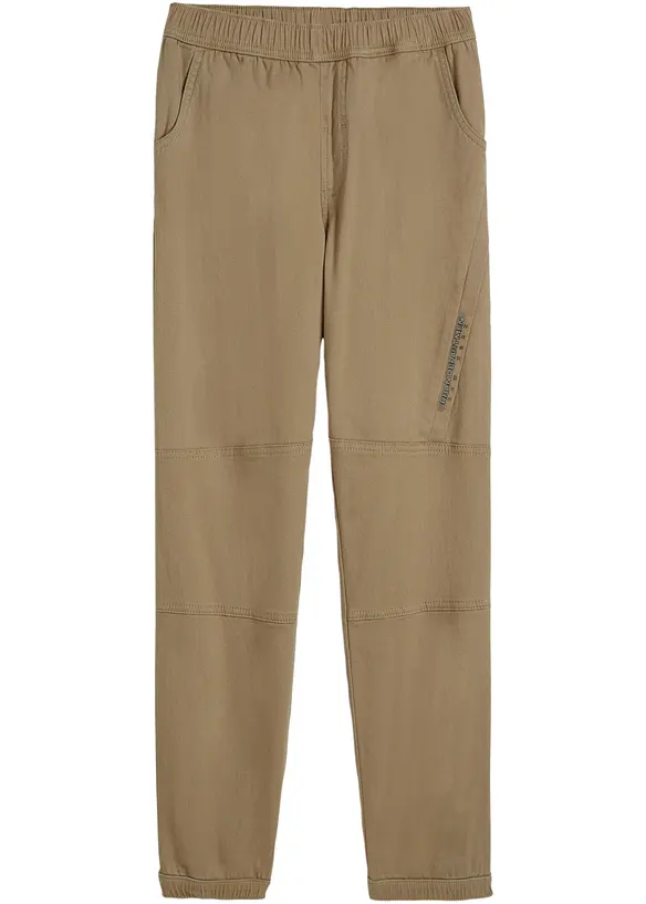 Pantaloni termici in twill con elastico in vita, loose fit, bonprix