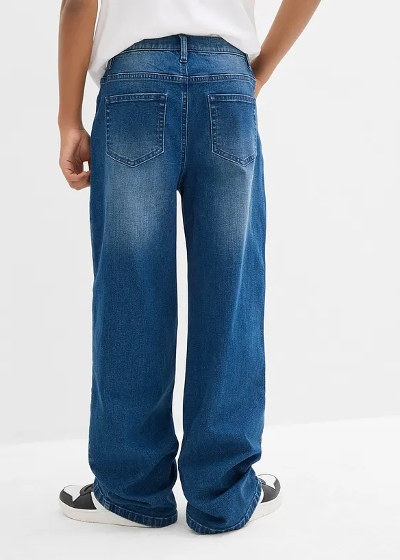 Jeans elasticizzati extra larghi, straight, bonprix