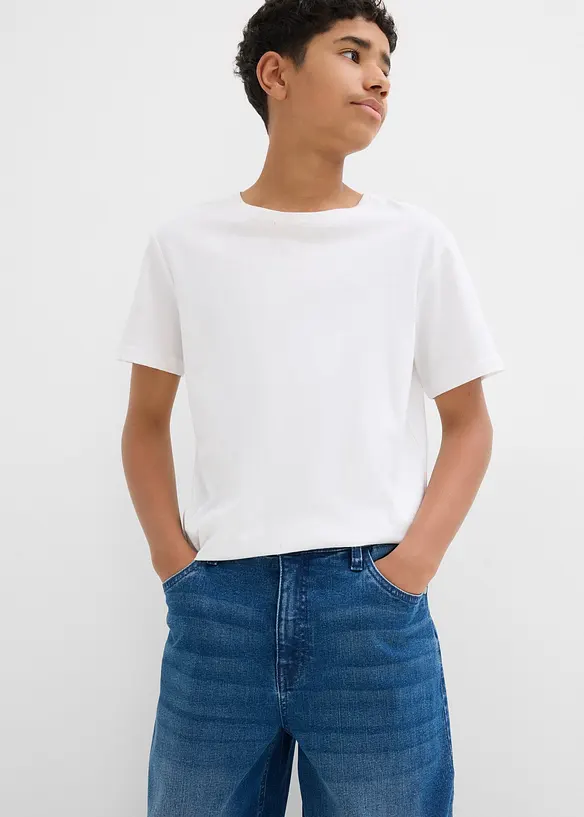 Jeans elasticizzati extra larghi, straight, bonprix