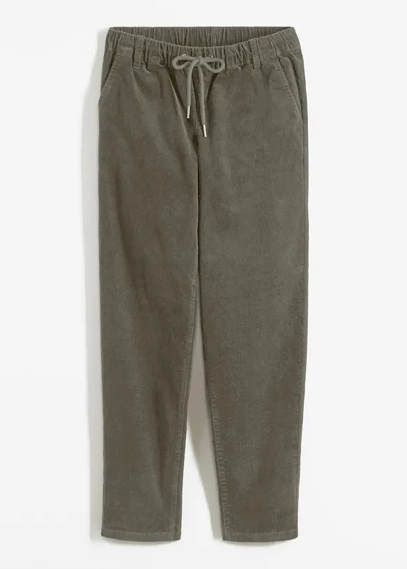 Pantaloni di velluto a coste con cordoncino, bonprix