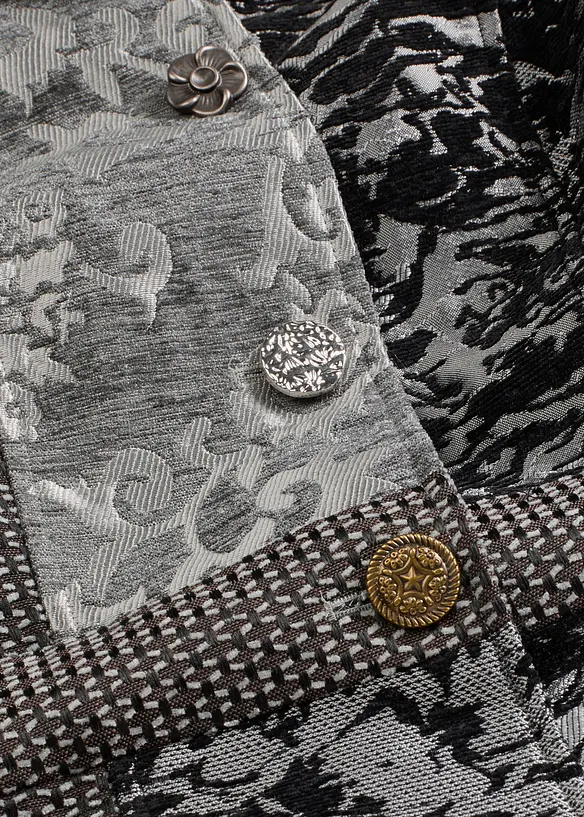 Cappotto corto dal design jacquard elaborato, bonprix