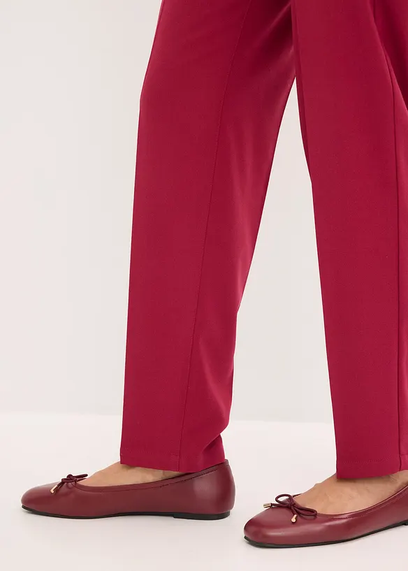Pantaloni con elastico in vita e piega stirata, bonprix