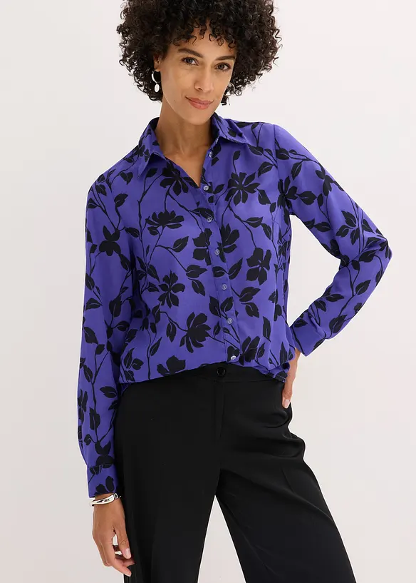 Camicetta in chiffon fantasia, bonprix