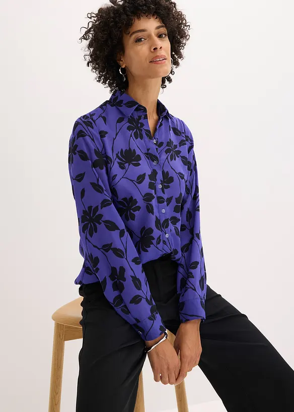 Camicetta in chiffon fantasia, bonprix