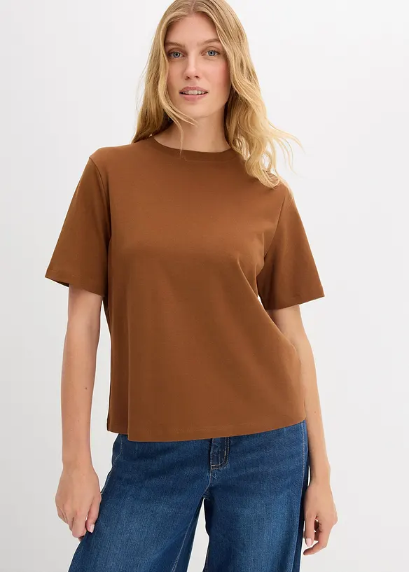 T-shirt in puro cotone biologico pesante, bonprix
