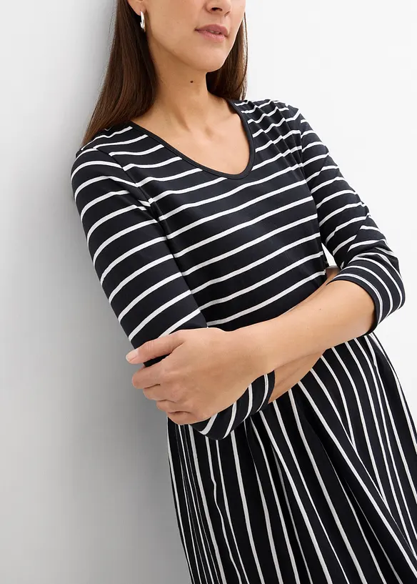 Abito midi in jersey di cotone, bonprix