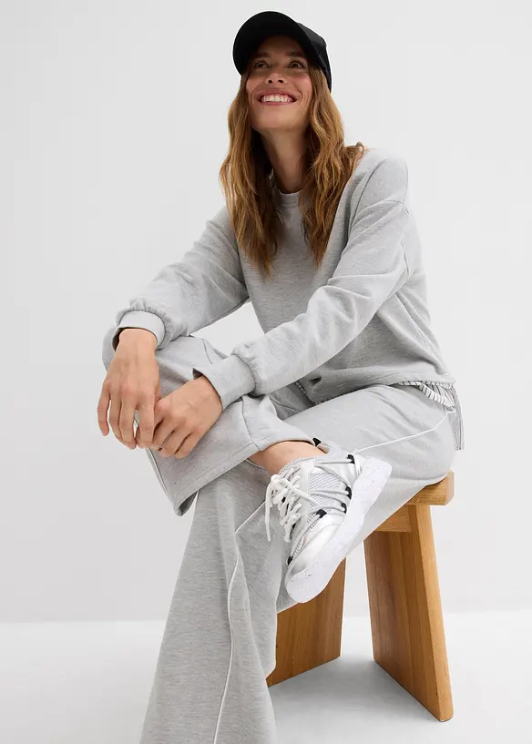 Pantaloni lunghi in felpa, bonprix