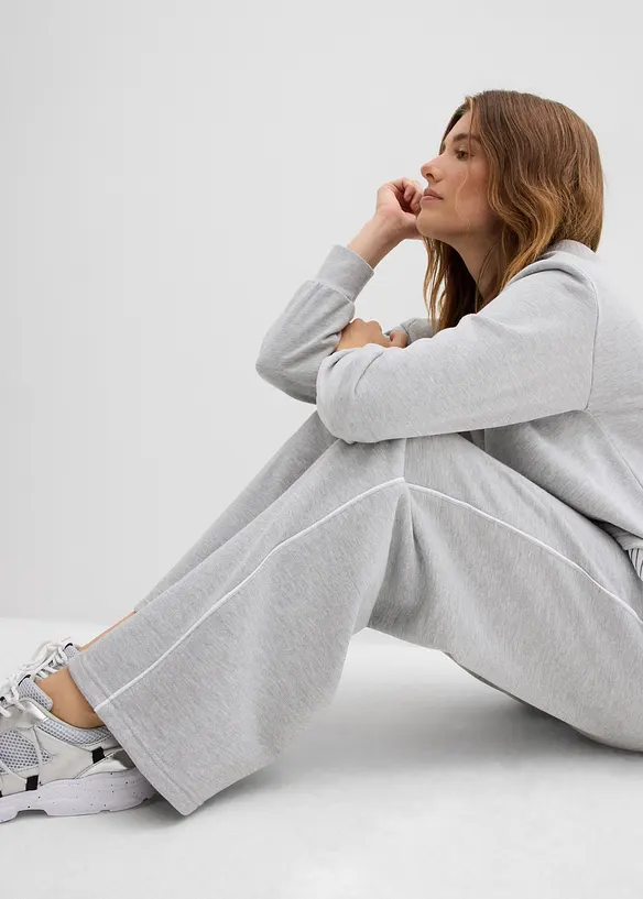 Pantaloni lunghi in felpa, bonprix