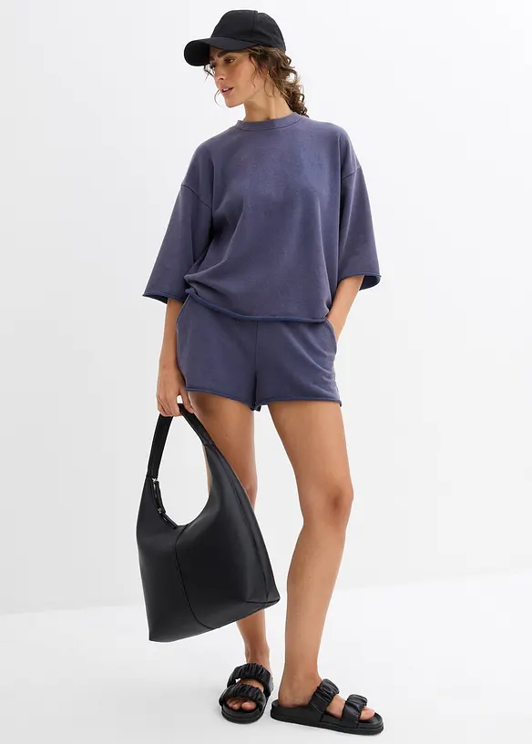 Felpa oversize in misto cotone morbido, bonprix