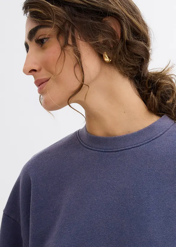 Felpa oversize in misto cotone morbido, bonprix
