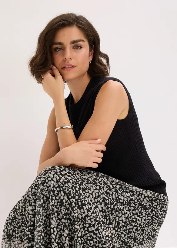 Gonna in jersey e mesh, bonprix
