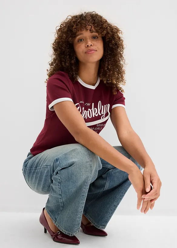 T-shirt in puro cotone biologico, bonprix